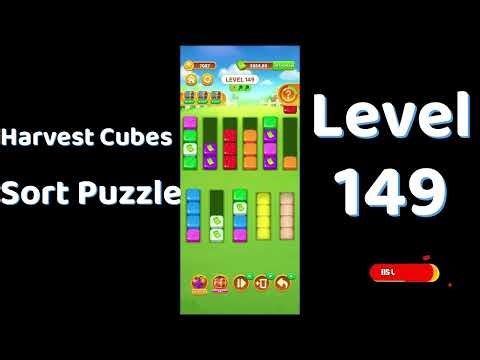 Harvest Cubes Sort Puzzle Level 149 Walkthrough 🌽🧠 | Relaxing Sort Game | Go Answer