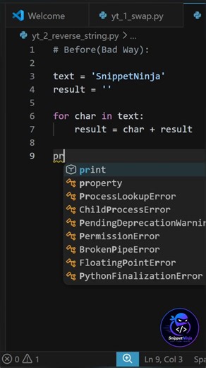 Reverse a string in just one line! 🤯 🙄👁️‍🗨️