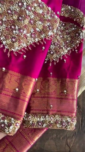 Bridal blouse designs 😍✨|#aariwork |#embroidery |#design |#wedding |#saree |#fashion |#blouse |#yt |