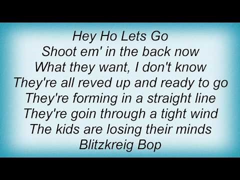 Ramones - Hey Ho, Let's Go Lyrics