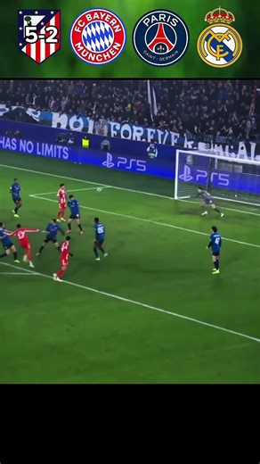 Biggest Wins in UCL Round of 16 😳🔥 #football #ucl #match #viral #goals #psg #bayern #atletico #fyp