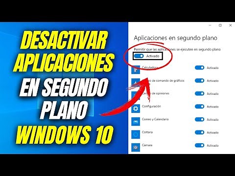 Desactivar Aplicaciones y Procesos en SEGUNDO PLANO en Windows 10