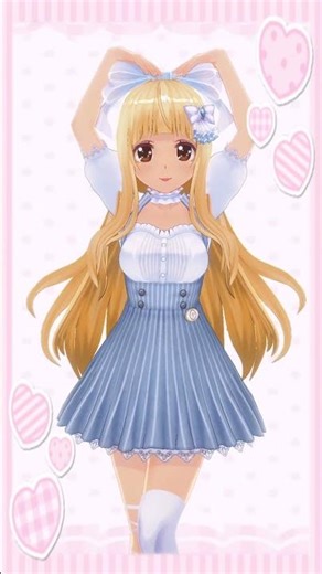 my new custom cast fit I made :3 kawaii cutecore 💙🤍🎀