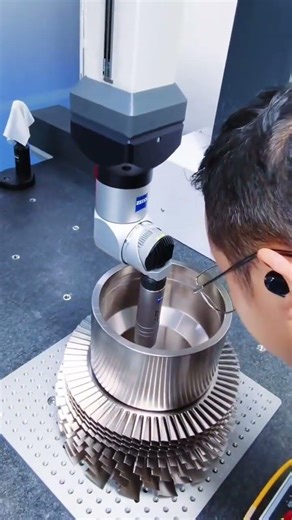 Watch High-Precision Impeller Measurement on ZEISS CMM with Renishaw Probe.#CMMInspection #cnc