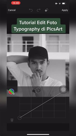 Tutorial Edit Foto Typography di PicsArt