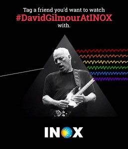 Tag a friend you'd want to encounter this once-in-a-lifetime experience, of David Gilmour at his very best live in concert. Don't miss this special screening on Sunday, 15-10-2017 at select INOXes near you. Book your tickets now: http://bit.ly/2wR8cIg #DavidGilmourAtINOX | PVR INOX Ltd