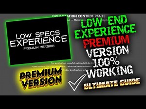 Low Specs Experienc Premium Version 100 % Working Tutorial.