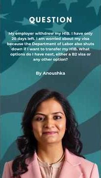 H-1B Withdrawn, 20 Days Left? 🚨 Emergency Options to Stay in the U.S. (B-2, H-1B Transfer & More)