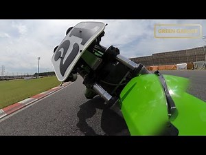 Z1000J on-board front fender camera footage Tsukuba Circuit, Japan