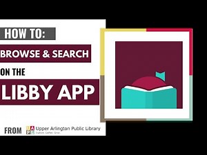 How to Search and Browse on Libby