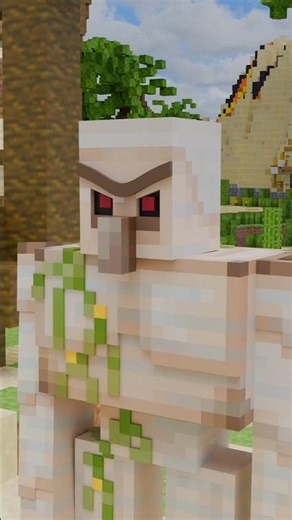 Minecraft Iron Golem DESTROYS Girl Golem and Villager in the ocean 3D Simulation