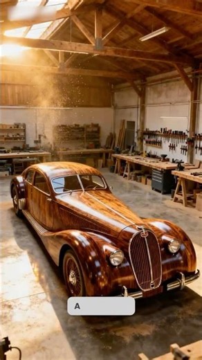 You Won’t Believe This Bugatti is Made of Wood 😳