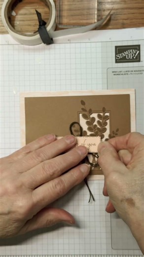 Stampin Up//Clean And Simple//Brushed with Beauty DSP//Friendly Foliage//Online Exclusive//#Shorts