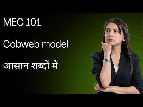 Cobweb Model in Economics | आसान शब्दों में समझें | MA Economics MEC-101 | #cobwebmodel #ignoumec101