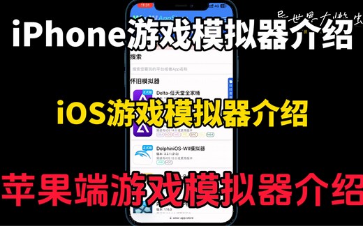 iPhone游戏模拟器介绍！苹果游戏模拟器游戏！iOS游戏模拟器介绍！苹果手机可以使用的游戏模拟器介绍！
