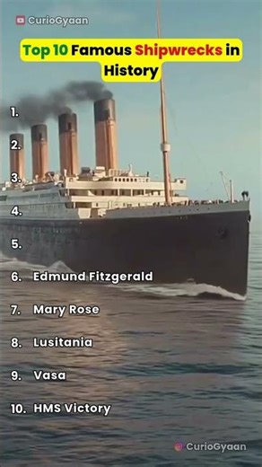 Lost at Sea! ⚓ Top 10 Famous Shipwrecks in History! #shorts #trending #viral