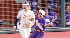Tensions Erupt After Nasty Collision On The Base Path During LSU-Texas Women's Softball Game