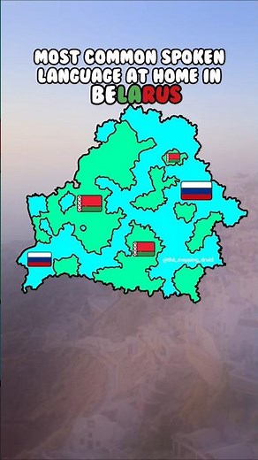 Most spoken language in Belarus 🇧🇾 #map #mapping #viral #shorts #mapper #belarus #europe