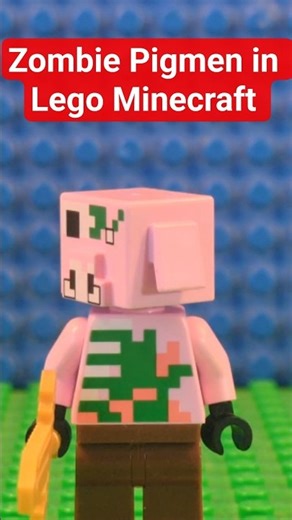 Zombie Piglins in Lego Minecraft