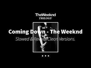 Coming Down (Original) Clean Version - The Weeknd