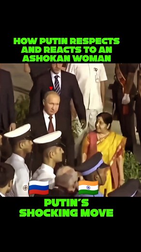 8.6K views · 29K reactions | Putin respect Ashokan woman #putin #PresidentPutin #russia #bharat #ashokaLand #india #indian #russian #ussr #ashokan #respect #woman #ashokanwoman #MotherLand #FatherLand #SushmaSwaraj #respectwomen #Respect #woman #AshokaNation #रूस | Vikram Singh Pawar | Facebook