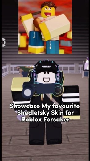 Showcase My favorite Shedletsky Skin for Roblox Forsaker