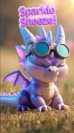 Baby Dragon’s Sparkle Sneeze! 🐲✨ | Cute & Funny Kids Short #shorts #kidsshorts