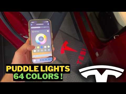 New Tesla Puddle Lights- App Controlled - 64 Colors!
