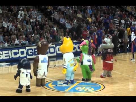 NBA Mascot Dunk Contest on Rocky's Birthday