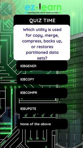 💡 IEBCOPY Explained: Your Go-To PDS Utility! 👀 #mainframe #ezlearnglobal #mainframeserver