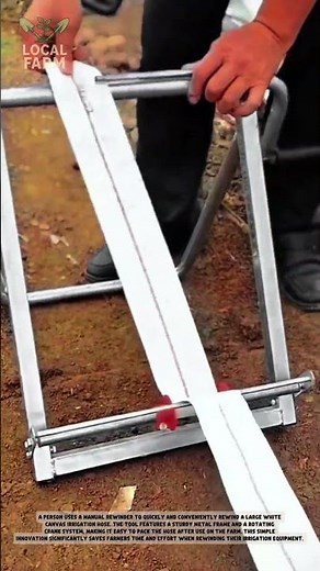 Ingenious Flat Hose Reel Machine: Fast & Easy Winding!"