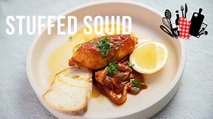 When you're craving a restaurant-level meal but want to keep the price down, head to your local fishmonger and grab some squid! Get the recipe here - https://everydaygourmet.tv/recipes/stuffed-squid | Everyday Gourmet
