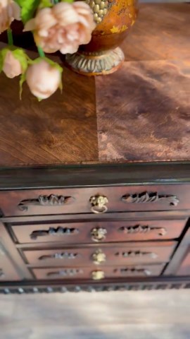 SOLD Out***restored Vintage Buffet/sideboard: Two-tone Wood, Lion Head Pulls, Claw Feet - Etsy