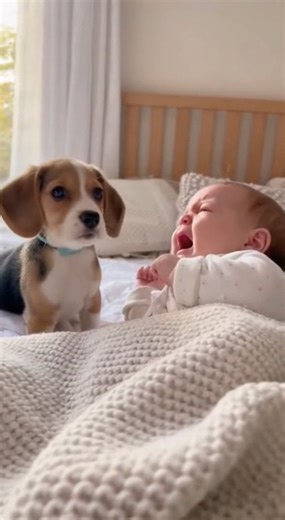 15K views · 97 reactions | The child was crying, the dog was crying behind him. #dog #cat #animals | Boom Boom | Facebook