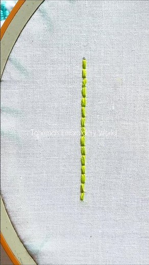 Beautiful Back stitch tutorial #stitch #embroidery #backstitch
