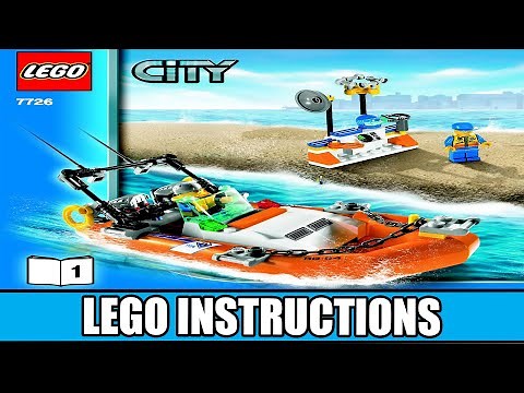 LEGO Instructions | City | 7726 | Coast Guard Truck with Speed Boat (Book 1)