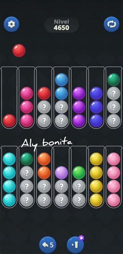 Ball sort puzzle level 4650 #puzzle #colors #nivel #level #resolución #gameplay #gaming