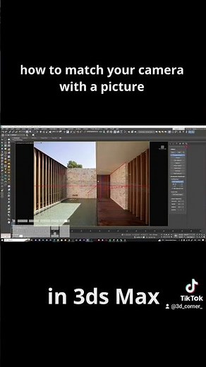 how to match your camera with a picture in 3ds max