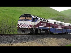 ACE trains on a Spring Day at Altamont Pass