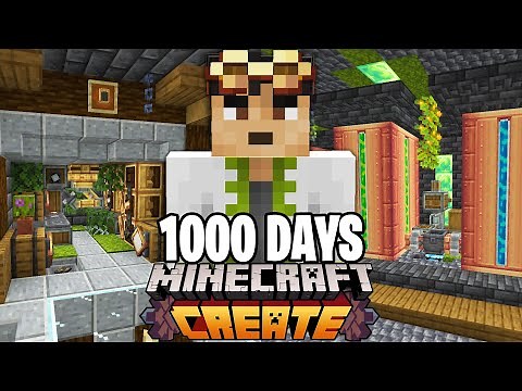 I Survived 1000 Days with the Create Mod in Hardcore Minecraft [FULL MOVIE]