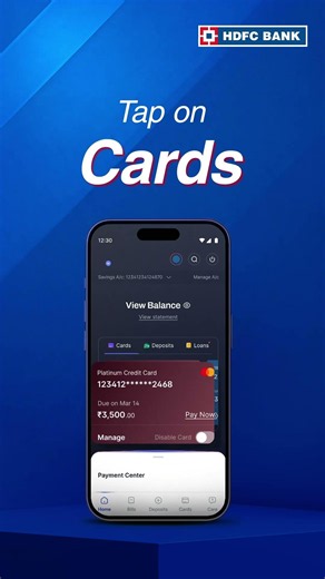 How To Check Credit Card Unbilled Statement Via HDFC Bank App
