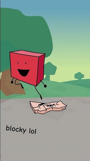 blocky bfb just smashed your phone #animation #bfdi