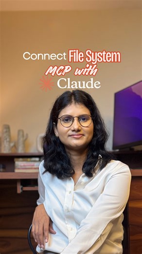 Dipti Yadav | 🚀 Just set up the File System MCP server inside Claude Desktop in under 1 min! Now Claude can read, edit & analyze my files instantly ⚡... | Instagram