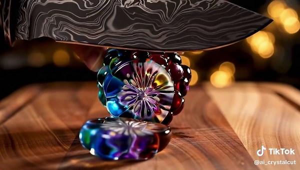 Glas Fruit Slicing ASMR: A Berry Experience