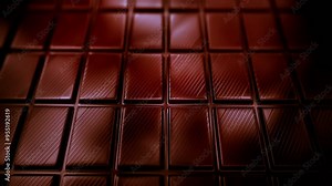 Seamless Animation Showing The Great Delicious Chocolate Closeup Loopable Endless Flight Over An Infinite Chocolate Bar The Biggest Dream Of Every Child The Neverending Stack Of Sweet Pleasure