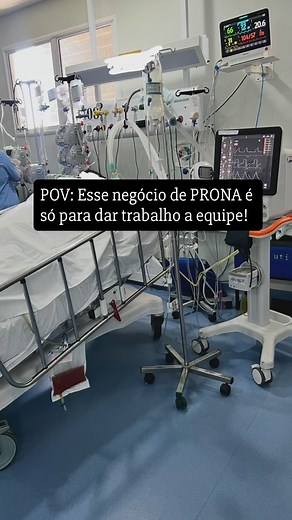 Irene Medeiros on Instagram: "A posição prona DEVE ser realizada de forma precoce na SDRA, quando PaO2/Fio2