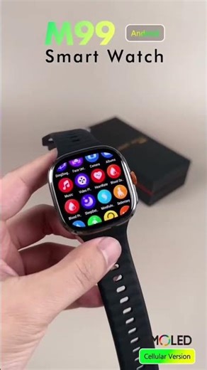 M99 5G 4G Cellular Version Smartwatch 2.4inch Amoled Larger Screen Android #aliexpresssmartgadgets