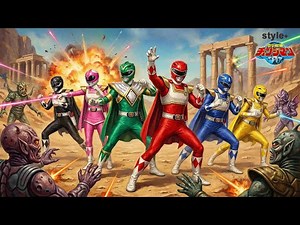 POWER RANGERS Theme - MMPR Dengeki Sentai Changeman 1985 style - The Villain Extermination Squad!