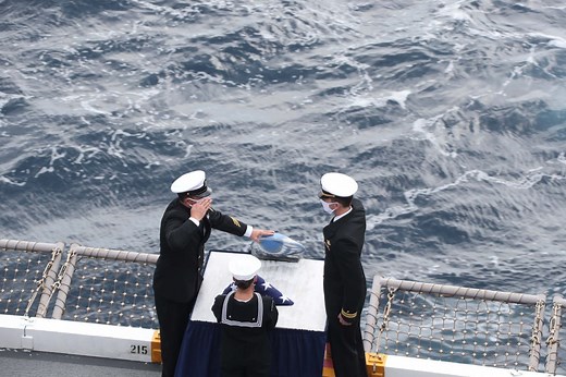 Aerial gunner Loyce Edward Deen was the only sailor buried at sea inside his aircraft