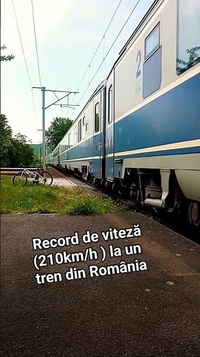 Record de viteză (210 km/h) la un tren 🚂🚃 din România 🇷🇴 Făurei 2023 😱Cine nu crede, să caute pe net